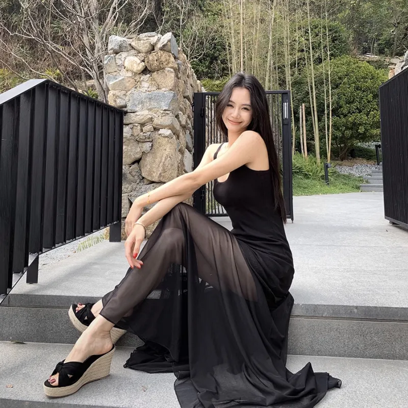 GUOZHEN Slip Dresses Women's-13