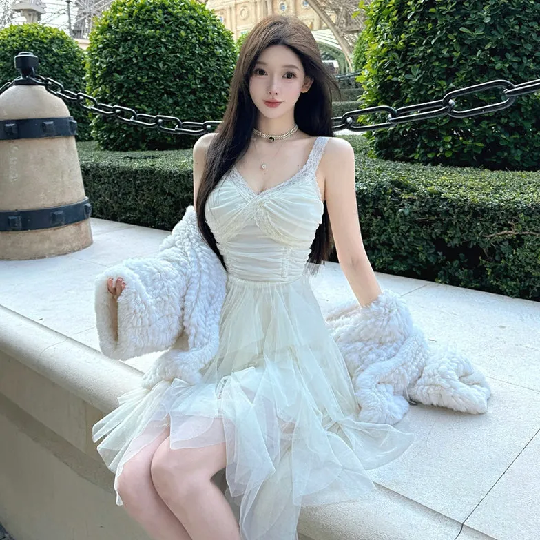 GUOZHEN Sleeveless Dress Women's-4
