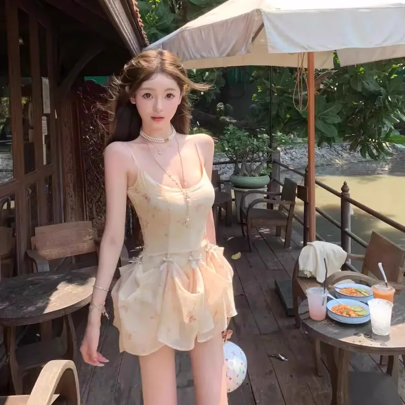 GUOZHEN Slip Dresses Women's-7