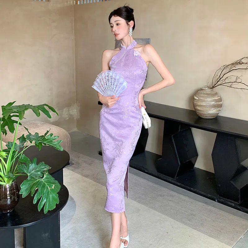 GUOZHEN Sleeveless Dress Women's-4