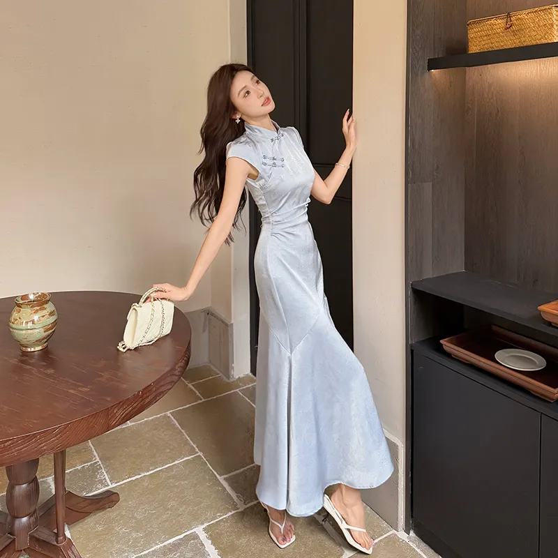 GUOZHEN Short Sleeved Dress Women's-2