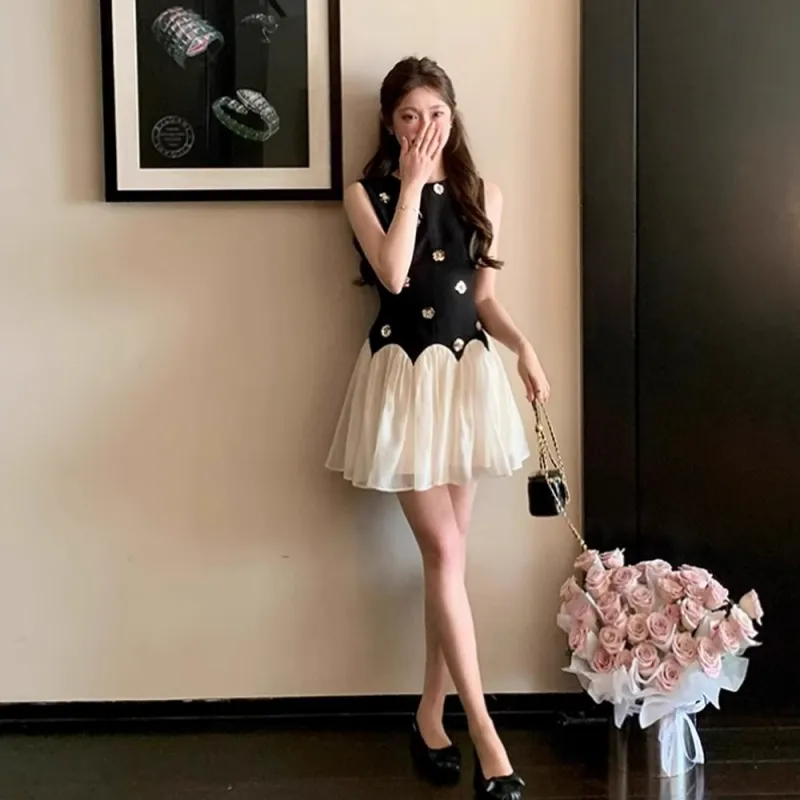 GUOZHEN Sleeveless Dress Women's-2