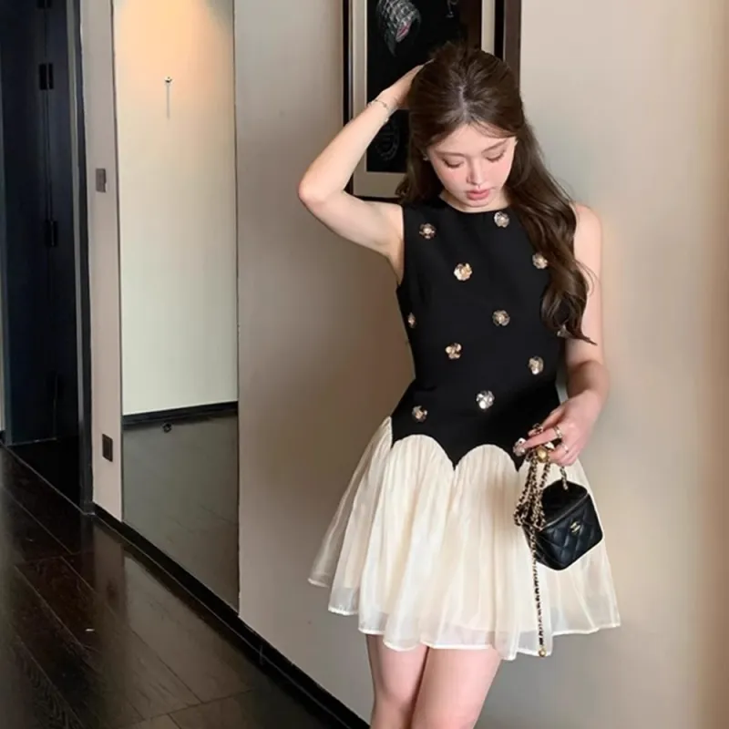 GUOZHEN Sleeveless Dress Women's-4