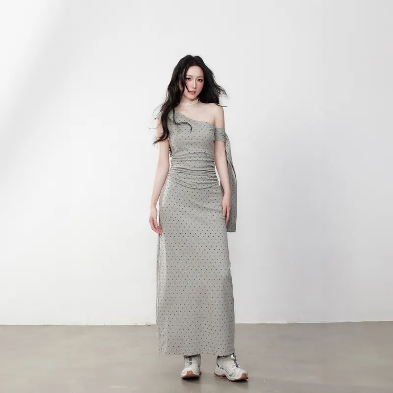 GUOZHEN Short Sleeved Dress Women's-1