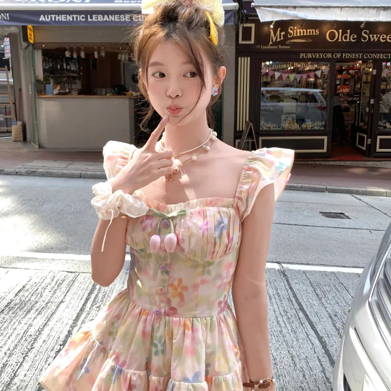 GUOZHEN Short Sleeved Dress Women's-2