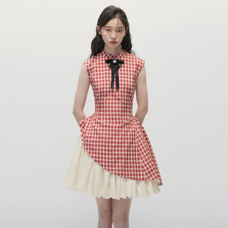 GUOZHEN Sleeveless Dress Women's-2