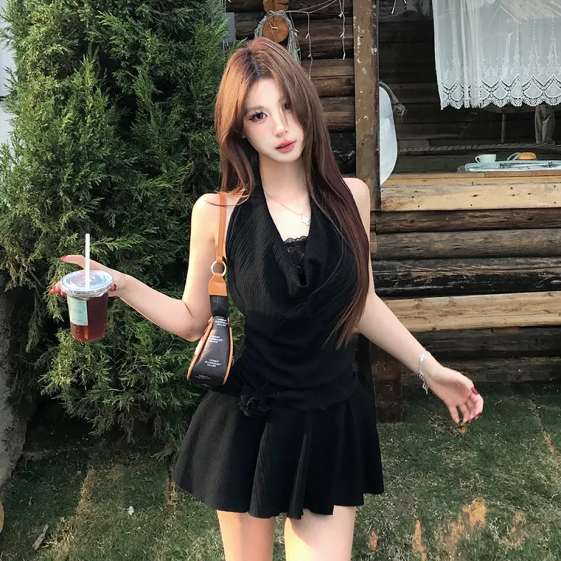 GUOZHEN Sleeveless Dress Women's-5
