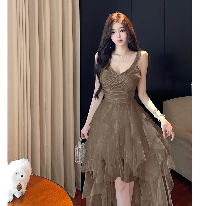 GUOZHEN Sleeveless Dress Women's-9