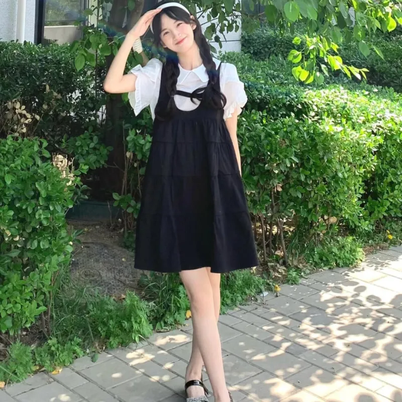 GUOZHEN Short Sleeved Dress Women's-2