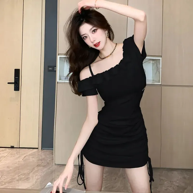 GUOZHEN Short Sleeved Dress Women's-9