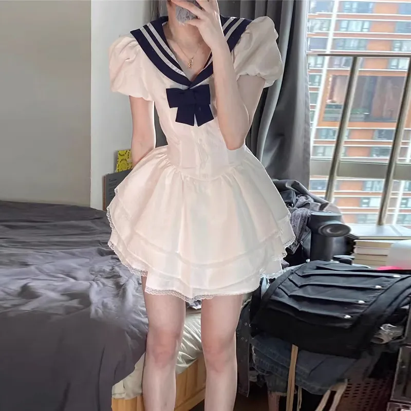 GUOZHEN Short Sleeved Dress Women's-2