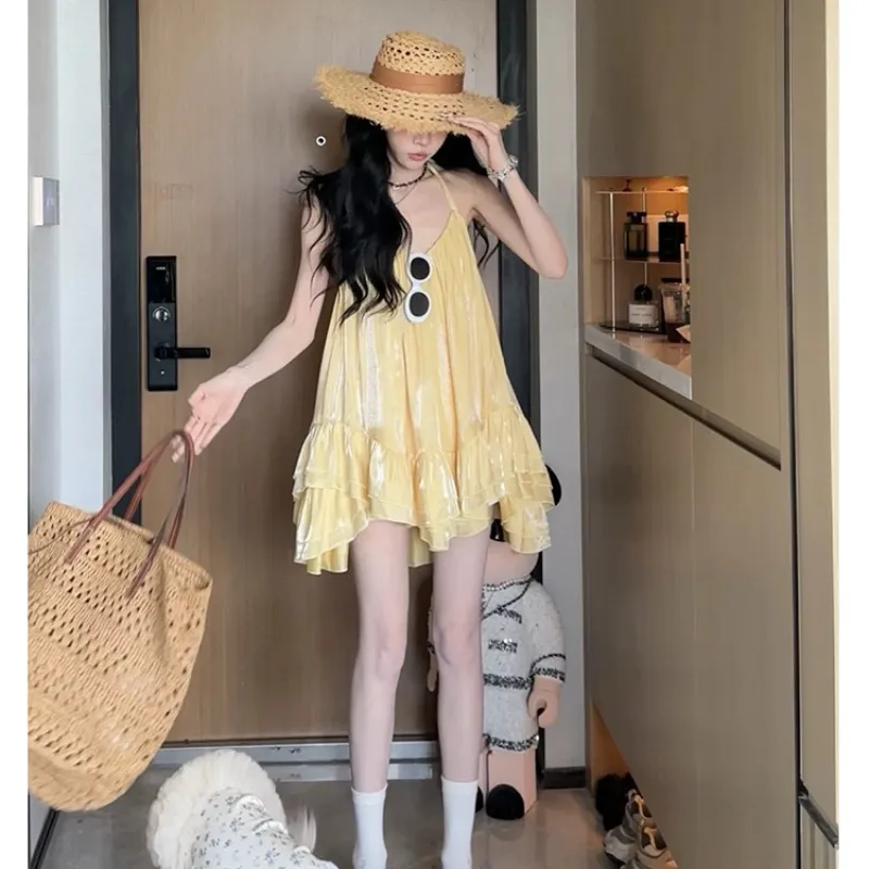 GUOZHEN Slip Dresses Women's-2