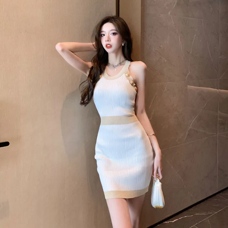 GUOZHEN Sleeveless Dress Women's-4