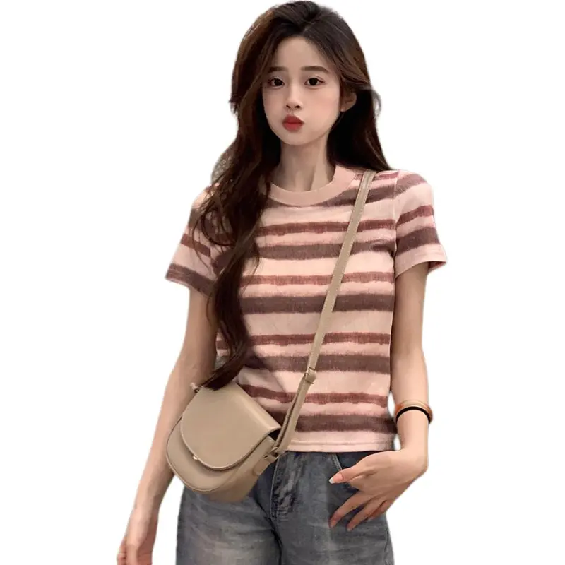 GUOZHEN Set in Sleeve T Shirt Women's-10
