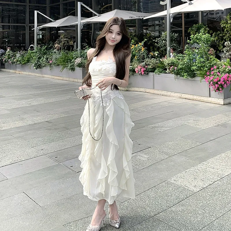 GUOZHEN Slip Dresses Women's-9