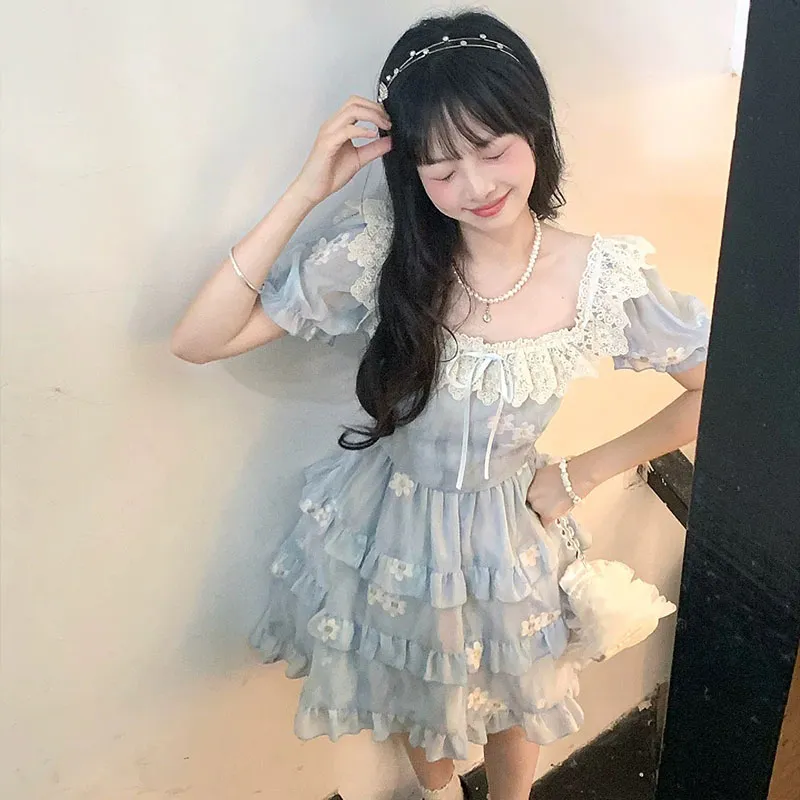 GUOZHEN Short Sleeved Dress Women's-2