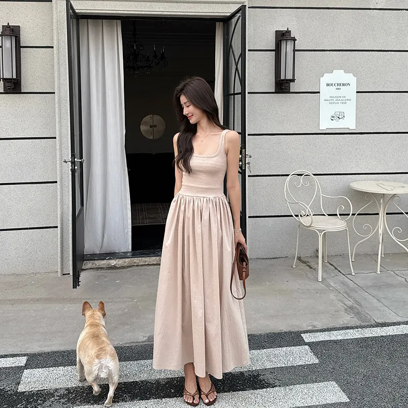 GUOZHEN Slip Dresses Women's-3