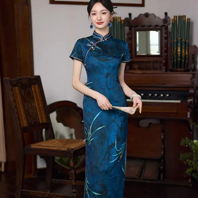 GUOZHEN Short Sleeved Dress Women's-2