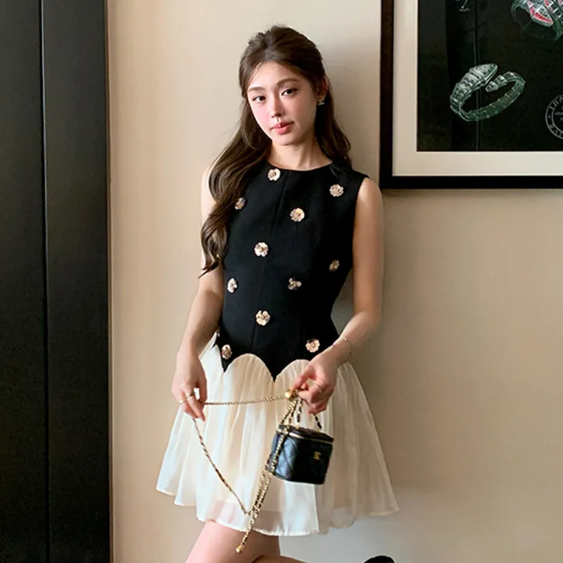 GUOZHEN Sleeveless Dress Women's-3
