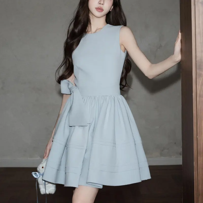 GUOZHEN Sleeveless Dress Women's-2