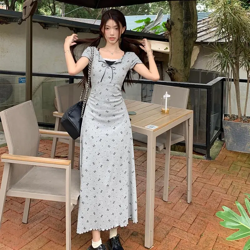 GUOZHEN Short Sleeved Dress Women's-8