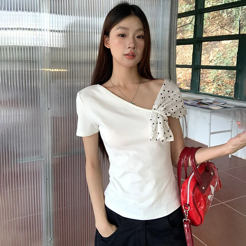 GUOZHEN T Shirts Women's White-4