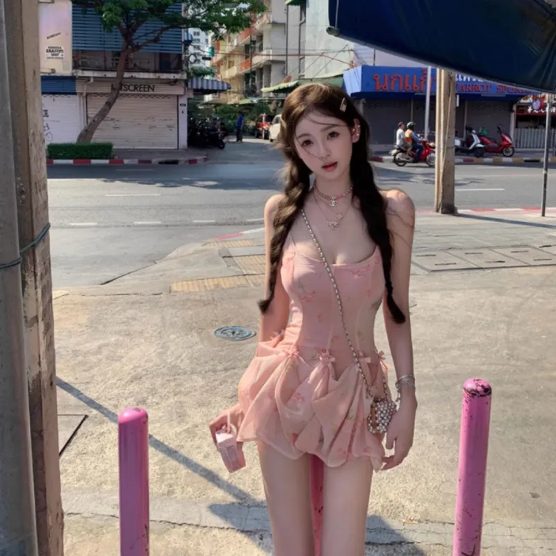 GUOZHEN Slip Dresses Women's-4