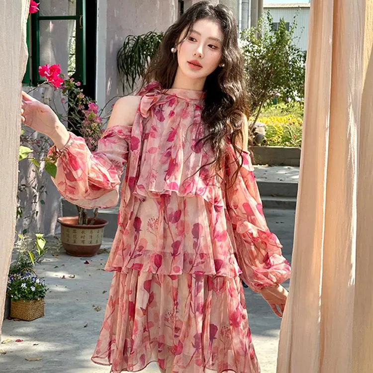 GUOZHEN Long Sleeved Dress Women's-2