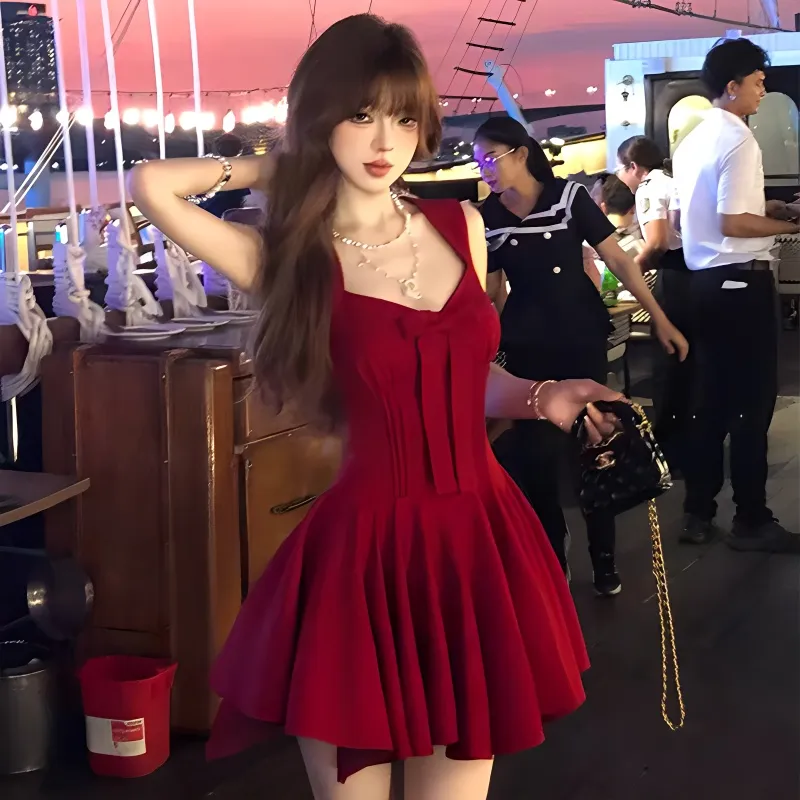 GUOZHEN Sleeveless Dress Women's-3