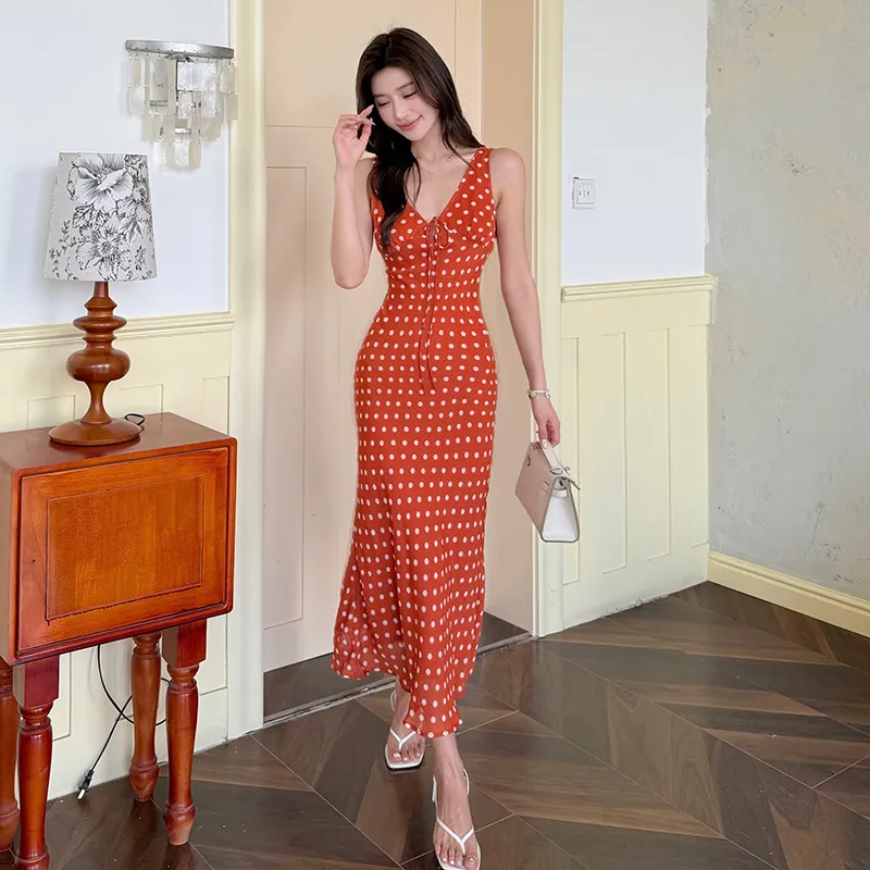 GUOZHEN Sleeveless Dress Women's-2