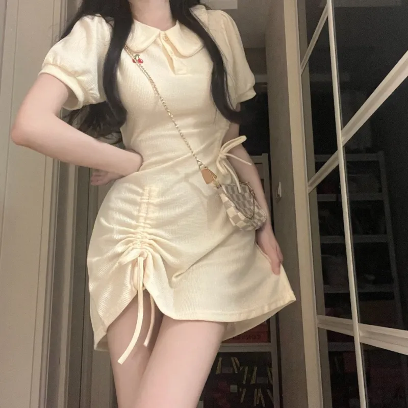 GUOZHEN Short Sleeved Dress Women's-8