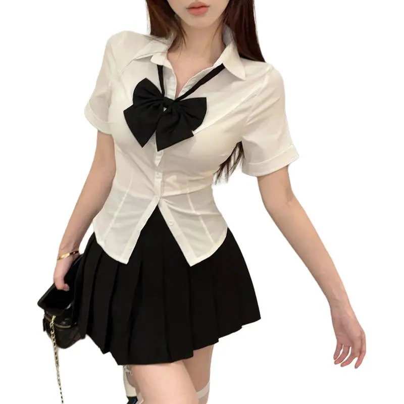 GUOZHEN Two Piece Skirt Sets Women's-2