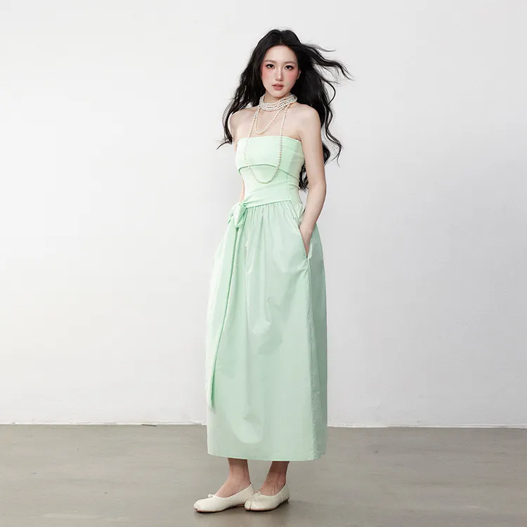 GUOZHEN Sleeveless Dress Women's-3