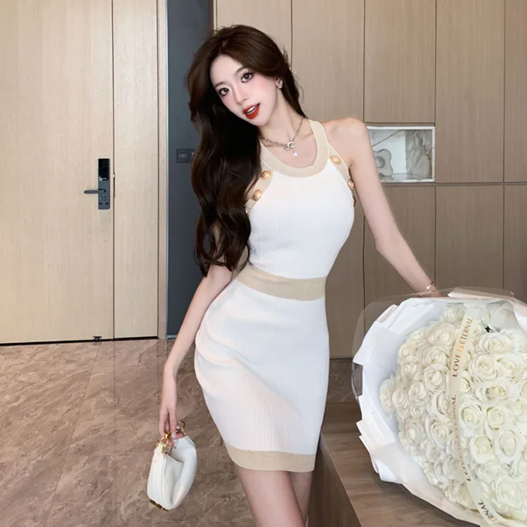 GUOZHEN Sleeveless Dress Women's-5