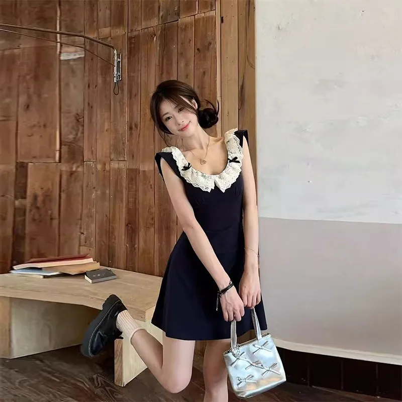 GUOZHEN Short Sleeved Dress Women's-2