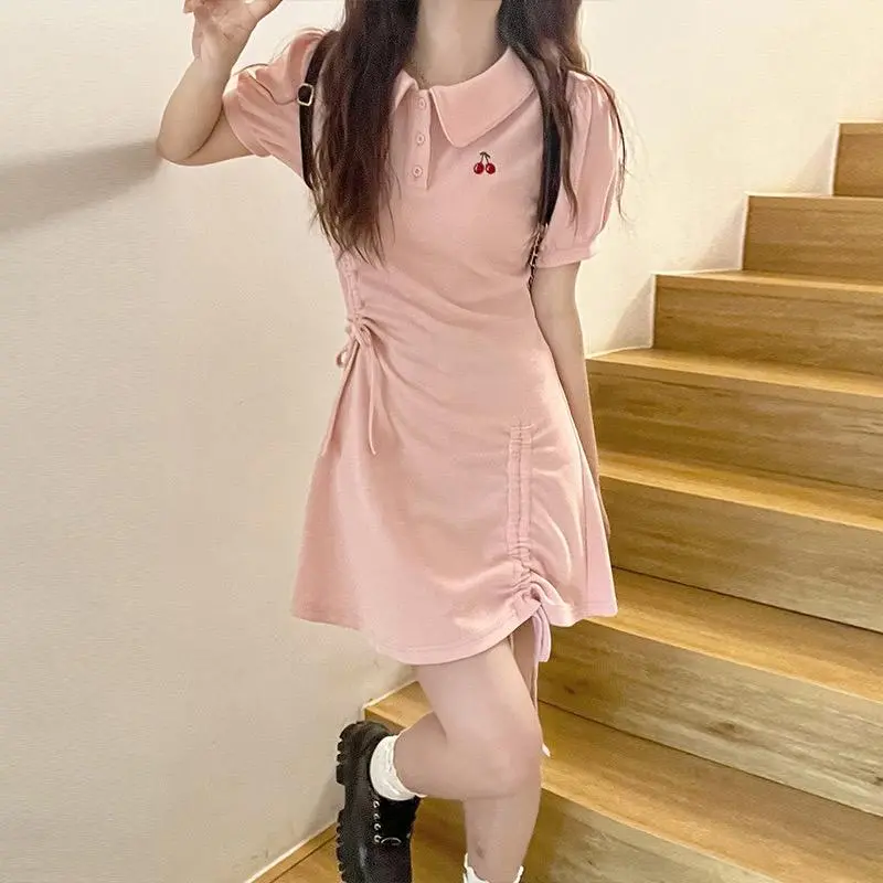 GUOZHEN Short Sleeved Dress Women's-2
