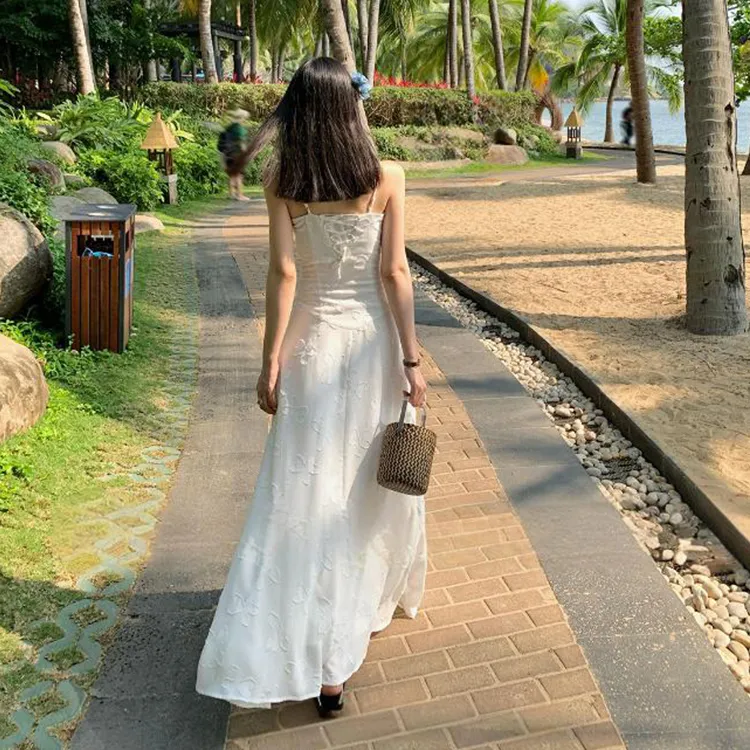 GUOZHEN Slip Dresses Women's-5