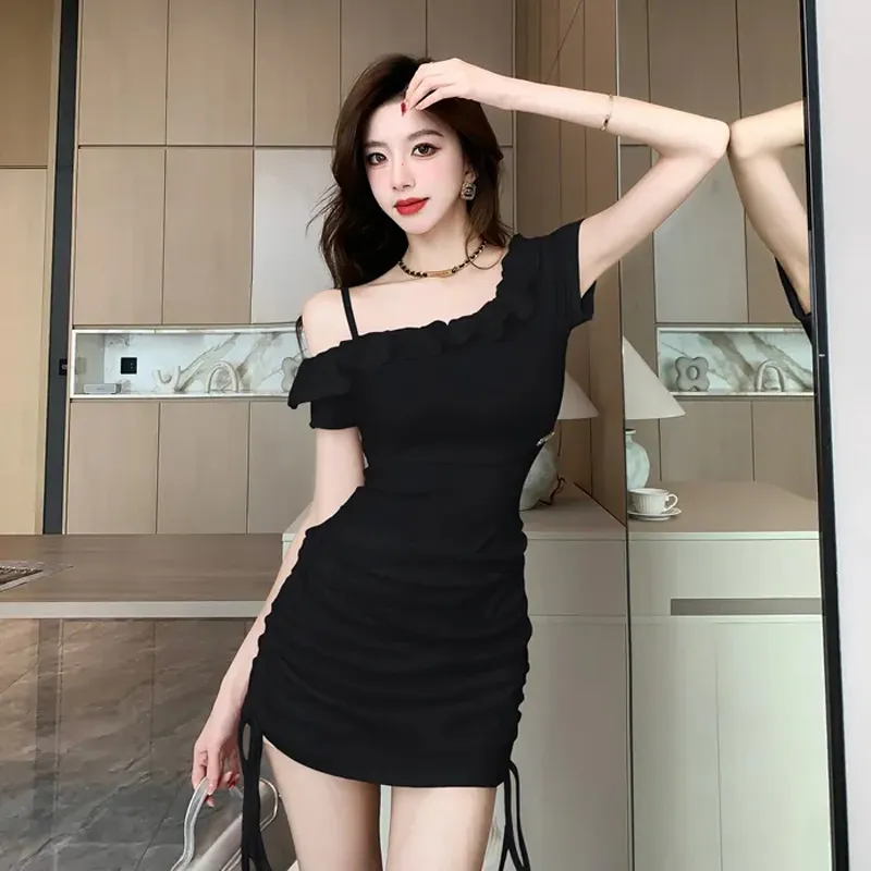 GUOZHEN Short Sleeved Dress Women's-8