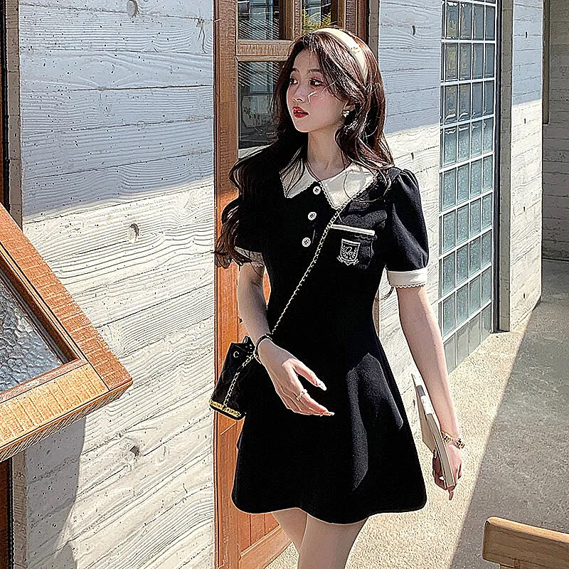 GUOZHEN Short Sleeved Dress Women's-2