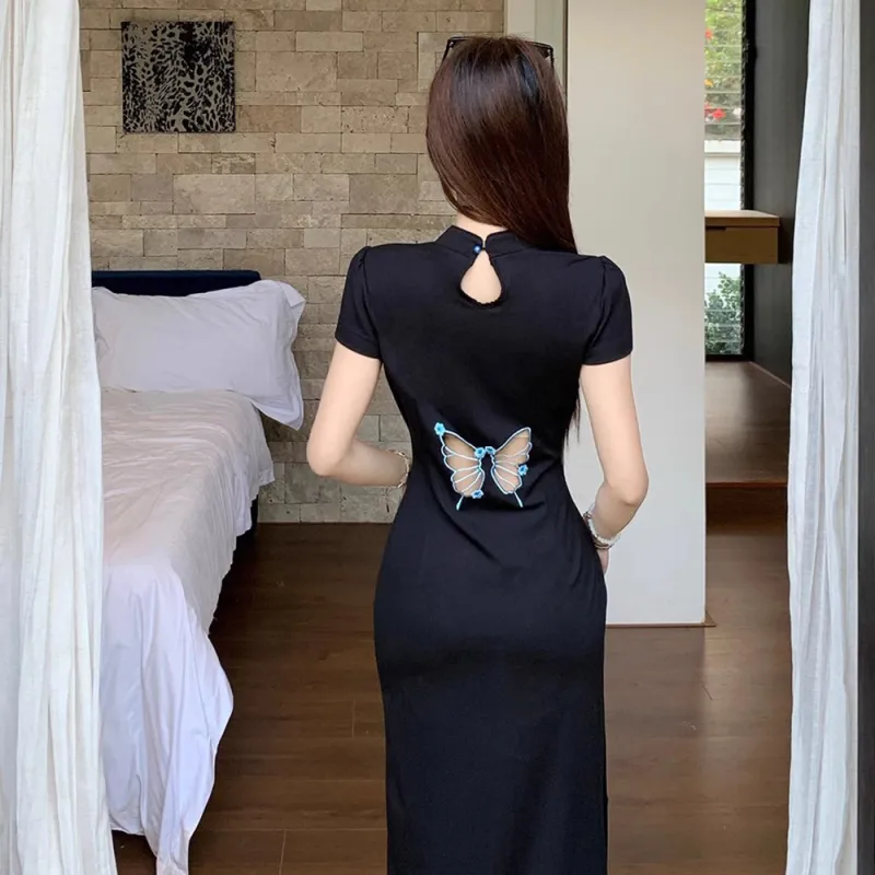 GUOZHEN Short Sleeved Dress Women's-7