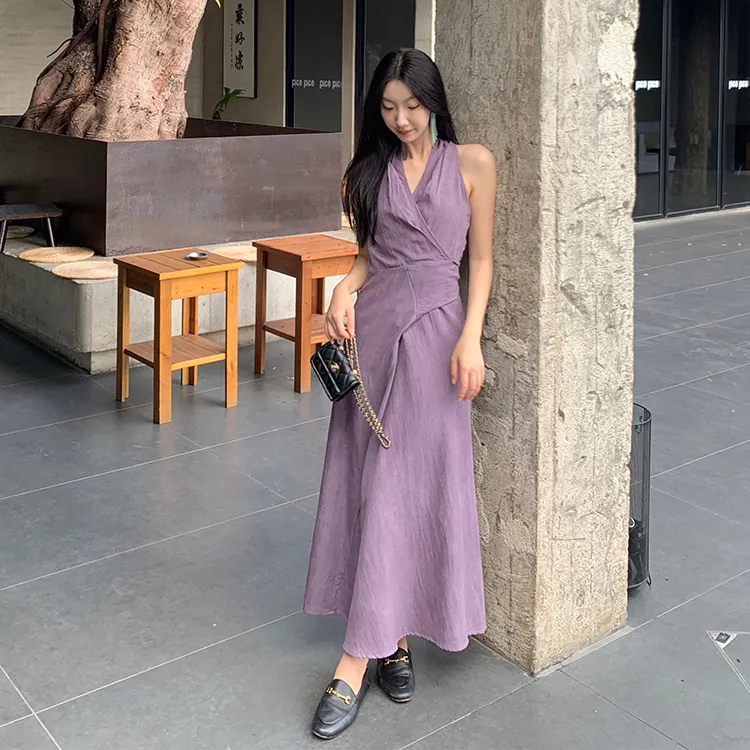GUOZHEN Sleeveless Dress Women's-4