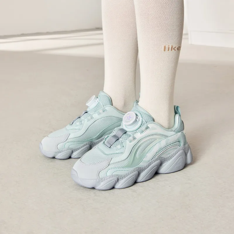 ERKE KIDS Slip-Resistant Cushioning Abrasion-Resistant Low-Top Kids Lifestyle Shoes Well Sky Blue/Moonstone Gray Kids'-2