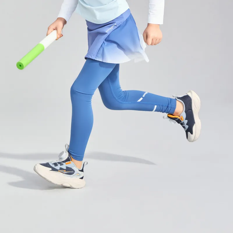 ERKE KIDS Slip Resistant Cushioning Abrasion Resistant Breathable Low Top Running Shoes Dream Blue Kids'-6