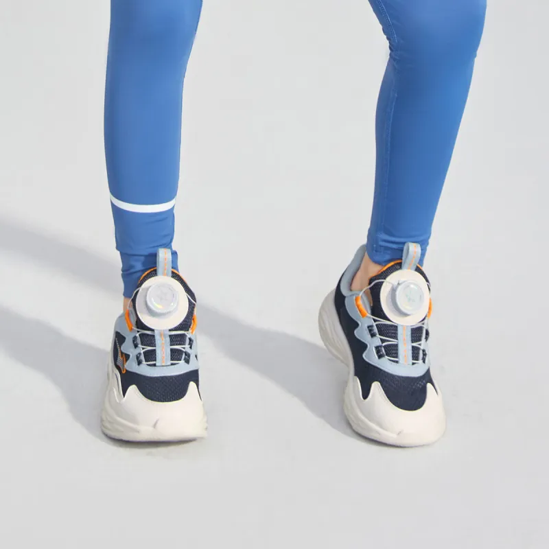 ERKE KIDS Slip Resistant Cushioning Abrasion Resistant Breathable Low Top Running Shoes Dream Blue Kids'-5