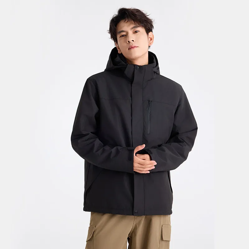 Merry City Water Resistant Windproof UV Protection Breathable Wear Resistant Warm Windbreaker Jacket Unisex-3
