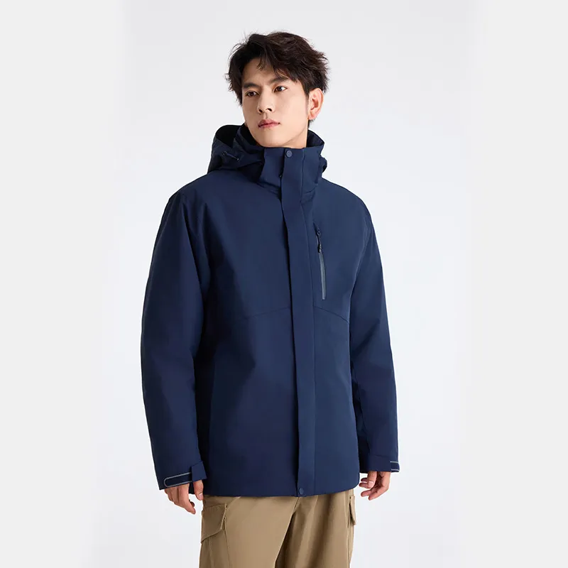 Merry City Water Resistant Windproof Wear Resistant Warm Cold Resistant Rainproof Windbreaker Jacket Unisex-6