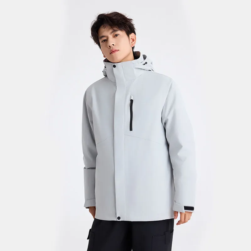 Merry City Water Resistant Windproof Wear Resistant Warm Cold Resistant Rainproof Windbreaker Jacket Unisex-12