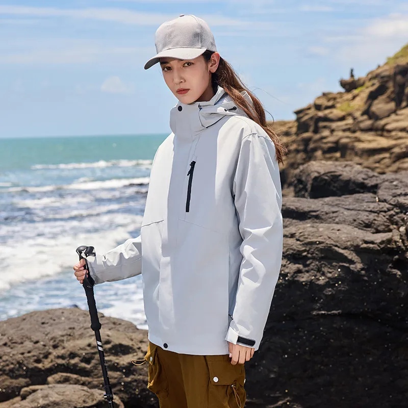Merry City Water Resistant Windproof Wear Resistant Warm Cold Resistant Rainproof Windbreaker Jacket Unisex-11
