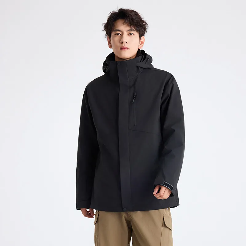 Merry City Water Resistant Windproof Wear Resistant Warm Cold Resistant Rainproof Windbreaker Jacket Unisex-4