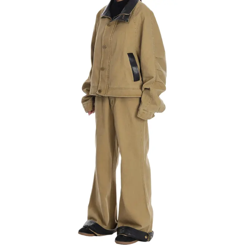 VINMUK Casual Suit Unisex Khaki-4